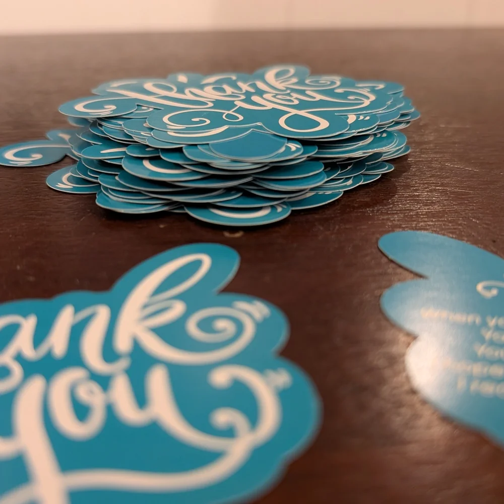 New 50 Count Blue Thank You Cards - Picture 4 of 5